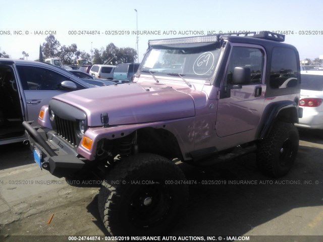 1J4FA29S76P776269 - 2006 JEEP WRANGLER / TJ SE PINK photo 2