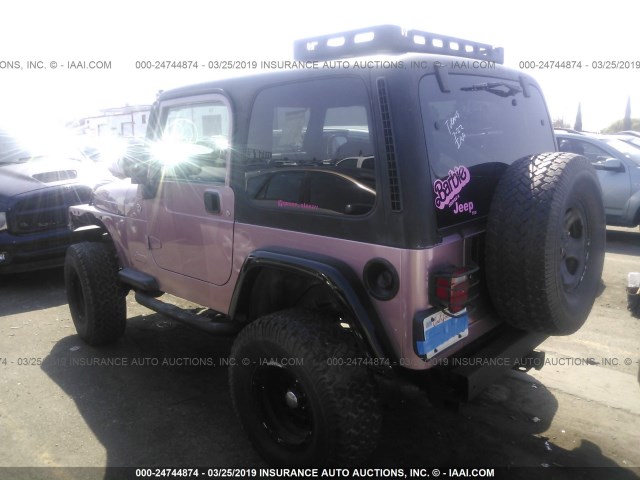 1J4FA29S76P776269 - 2006 JEEP WRANGLER / TJ SE PINK photo 3