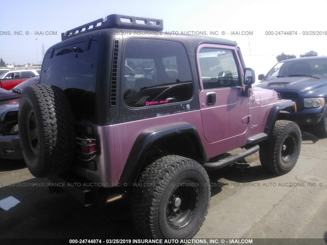 1J4FA29S76P776269 - 2006 JEEP WRANGLER / TJ SE PINK photo 4