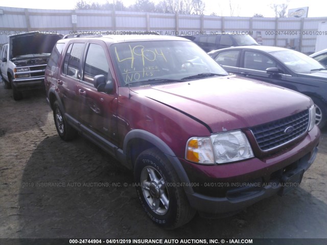 1FMZU73E82ZB79376 - 2002 FORD EXPLORER XLT RED photo 1