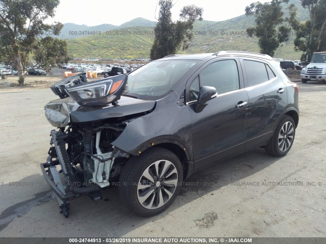 KL4CJBSB9HB153331 - 2017 BUICK ENCORE PREFERRED II GRAY photo 2