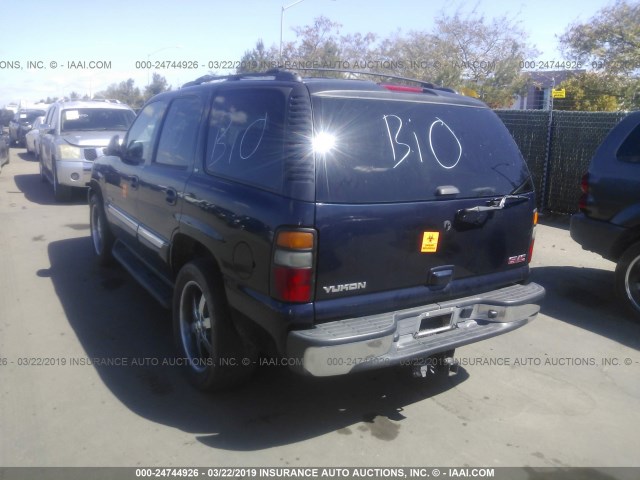 1GKEC13TX6R114377 - 2006 GMC YUKON BLUE photo 3