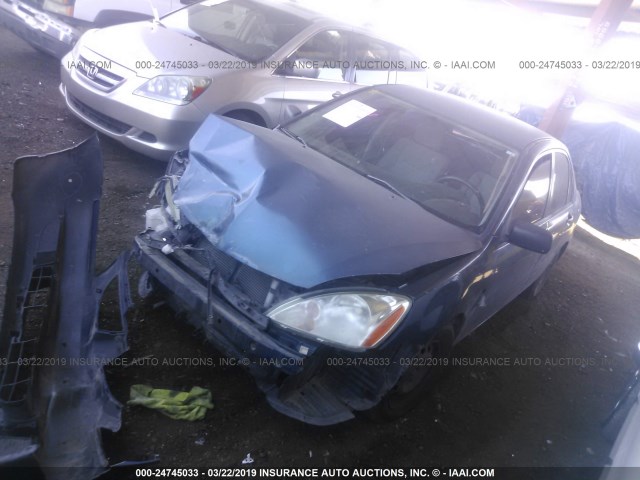 JA3AJ26E95U022996 - 2005 MITSUBISHI LANCER ES BLUE photo 2