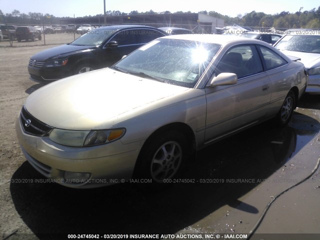 2T1CG22P1YC405624 - 2000 TOYOTA CAMRY SOLARA SE GOLD photo 2