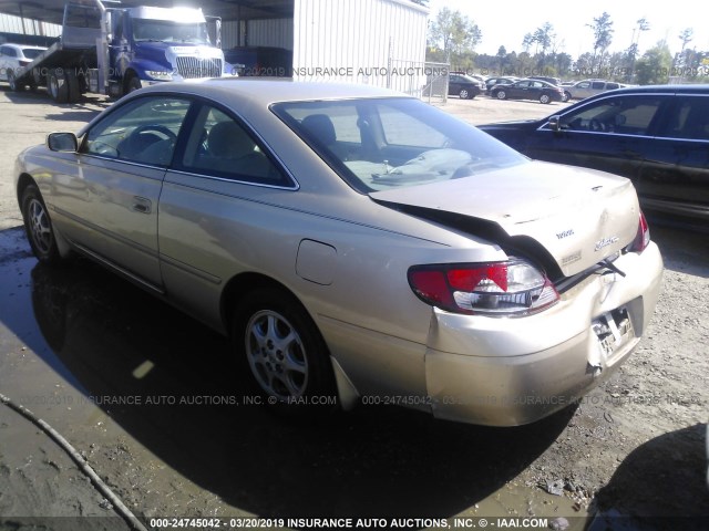 2T1CG22P1YC405624 - 2000 TOYOTA CAMRY SOLARA SE GOLD photo 3