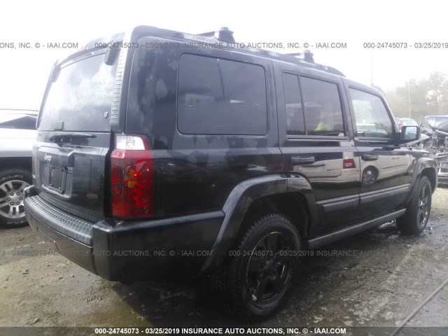 1J8HG48KX6C252222 - 2006 JEEP COMMANDER შავი ფოტო 4