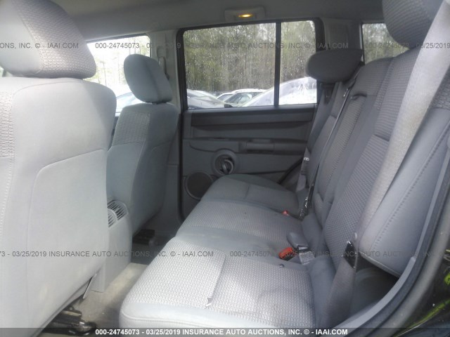 1J8HG48KX6C252222 - 2006 JEEP COMMANDER შავი ფოტო 8
