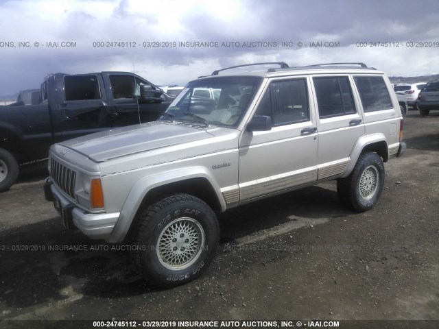 1J4FJ78S4TL101948 - 1996 JEEP CHEROKEE COUNTRY GOLD photo 2