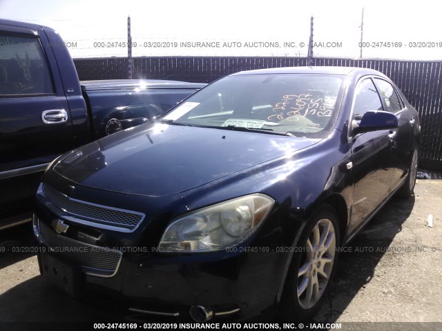 1G1ZK57708F242581 - 2008 CHEVROLET MALIBU LTZ BLUE photo 2