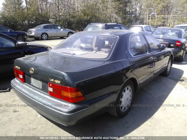 JT8UF22E6S0012076 - 1995 LEXUS LS 400 BLACK photo 4