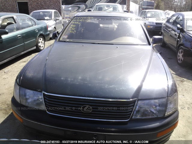 JT8UF22E6S0012076 - 1995 LEXUS LS 400 BLACK photo 6