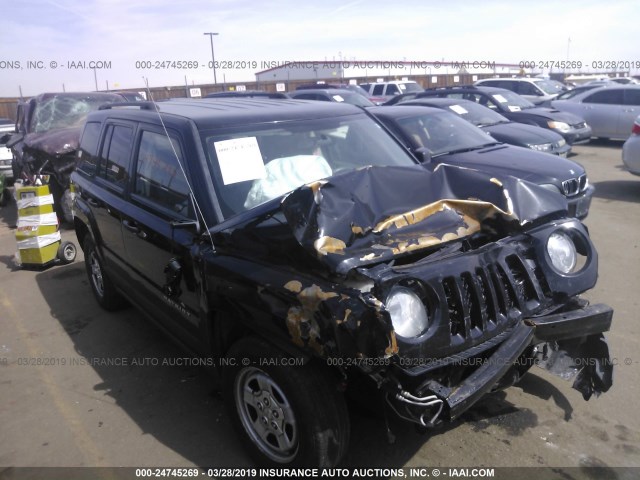 1C4NJPBA6ED585295 - 2014 JEEP PATRIOT SPORT BLACK photo 1