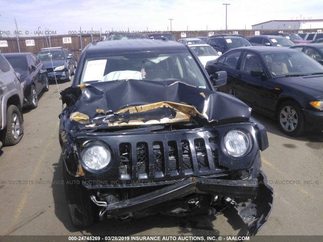 1C4NJPBA6ED585295 - 2014 JEEP PATRIOT SPORT BLACK photo 6