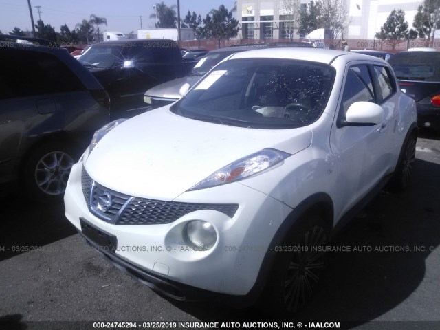 JN8AF5MR1CT104397 - 2012 NISSAN JUKE S/SV/SL WHITE photo 2