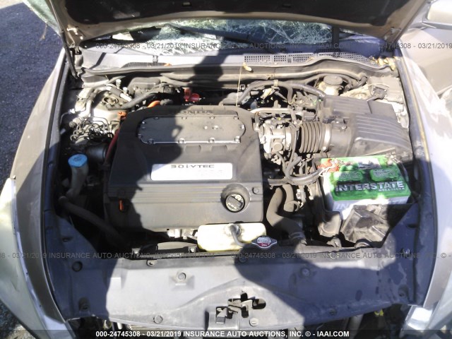 JHMCN365X5C015578 - 2005 HONDA ACCORD HYBRID TAN photo 10