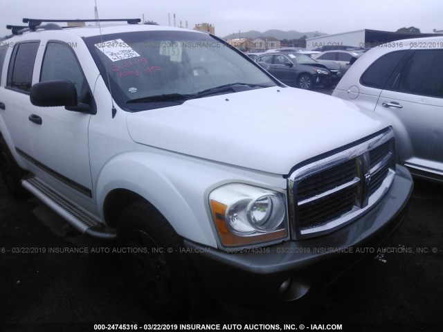 1D4HB48296F101136 - 2006 DODGE DURANGO SLT WHITE photo 6