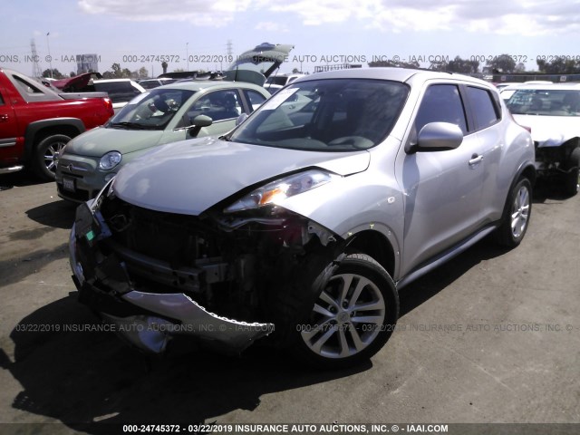 JN8AF5MR2CT107597 - 2012 NISSAN JUKE S/SV/SL SILVER photo 2