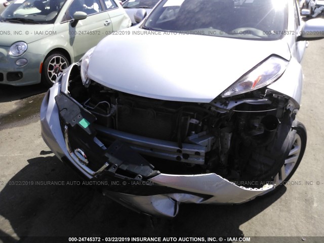 JN8AF5MR2CT107597 - 2012 NISSAN JUKE S/SV/SL SILVER photo 6