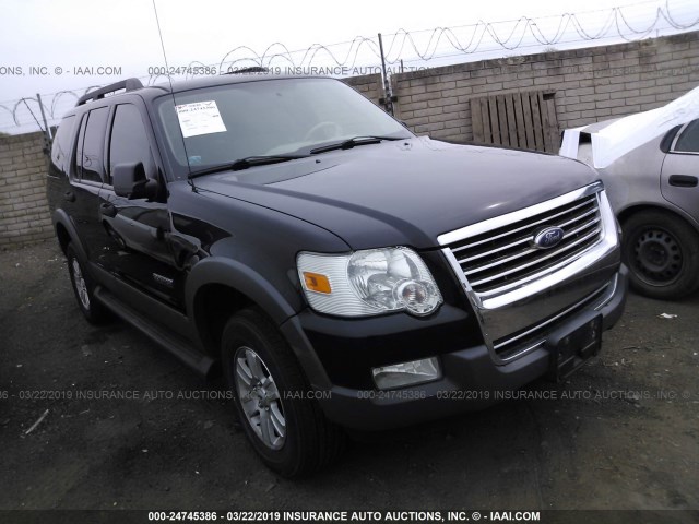 1FMEU73E06UB71564 - 2006 FORD EXPLORER XLT BLACK photo 1