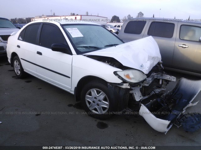 2HGES16415H514184 - 2005 HONDA CIVIC DX WHITE photo 1