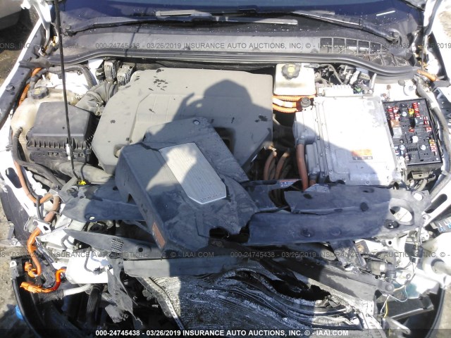 1G1RA6E45CU111085 - 2012 CHEVROLET VOLT WHITE photo 10