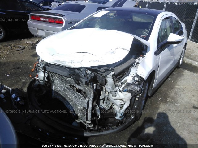 1G1RA6E45CU111085 - 2012 CHEVROLET VOLT WHITE photo 6