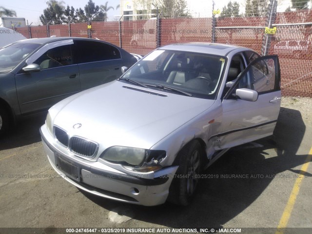 WBAAZ33414KP89535 - 2004 BMW 325 IS SULEV SILVER photo 2