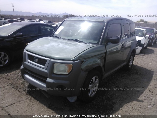 5J6YH18655L010212 - 2005 HONDA ELEMENT EX GREEN photo 2