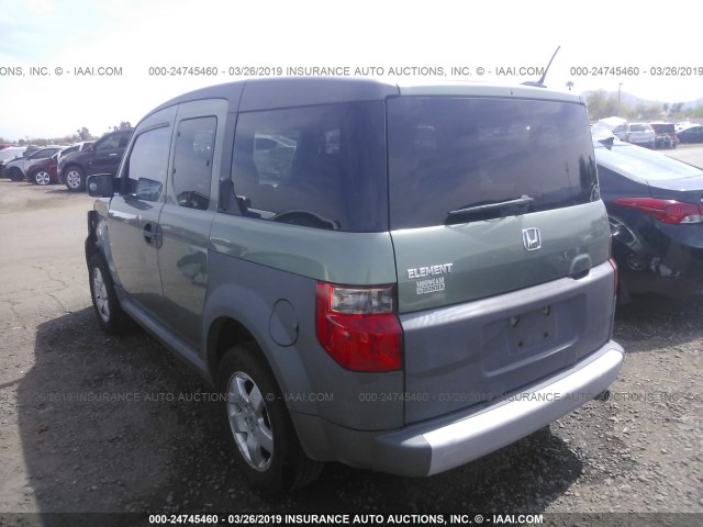 5J6YH18655L010212 - 2005 HONDA ELEMENT EX GREEN photo 3