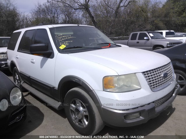 1FMRU17W13LC04994 - 2003 FORD EXPEDITION EDDIE BAUER WHITE photo 1