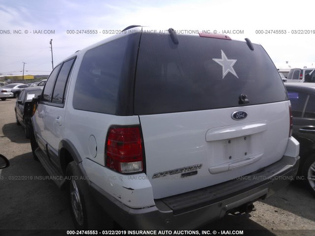 1FMRU17W13LC04994 - 2003 FORD EXPEDITION EDDIE BAUER WHITE photo 3