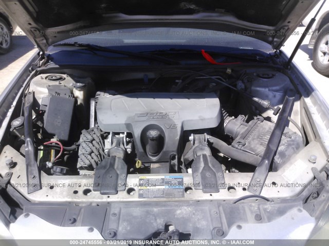 2G2WP552981106500 - 2008 PONTIAC GRAND PRIX SILVER photo 10