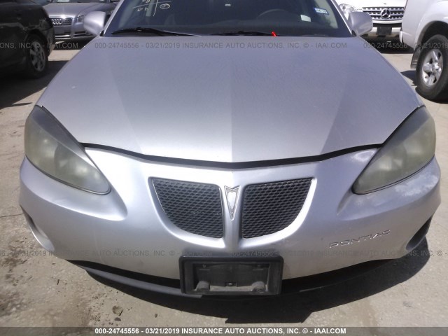 2G2WP552981106500 - 2008 PONTIAC GRAND PRIX SILVER photo 6