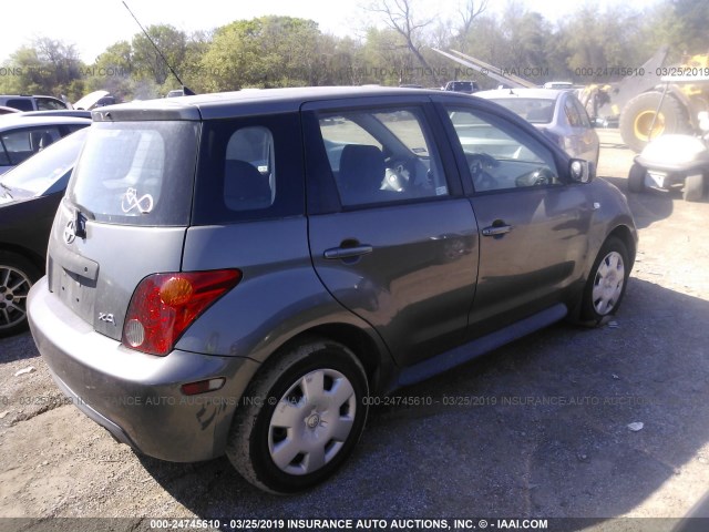 JTKKT624350117851 - 2005 TOYOTA SCION XA GRAY photo 4