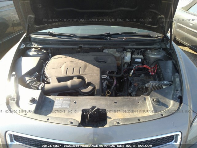 1G1ZC5EB6AF315141 - 2010 CHEVROLET MALIBU 1LT 棕色 照片 10