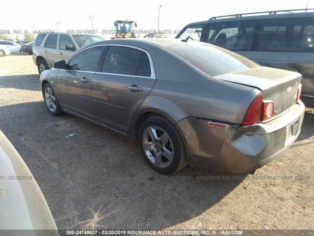 1G1ZC5EB6AF315141 - 2010 CHEVROLET MALIBU 1LT 棕色 照片 3