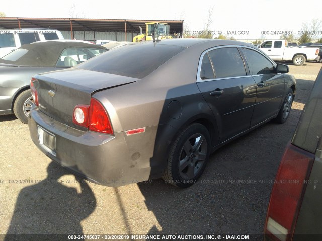 1G1ZC5EB6AF315141 - 2010 CHEVROLET MALIBU 1LT 棕色 照片 4