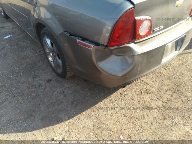 1G1ZC5EB6AF315141 - 2010 CHEVROLET MALIBU 1LT 棕色 照片 6