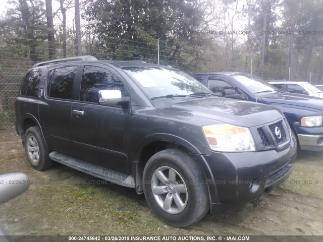 5N1AA0NC9BN605057 - 2011 NISSAN ARMADA SV/SL/PLATINUM GRAY photo 1