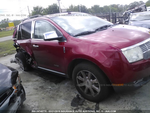 2LMDU68C09BJ09707 - 2009 LINCOLN MKX RED photo 1