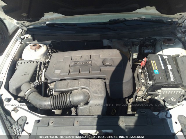 1G2ZF58B974102395 - 2007 PONTIAC G6 VALUE LEADER/BASE WHITE photo 10