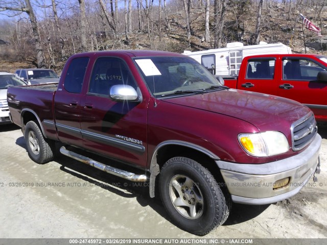 5TBBT44191S212560 - 2001 TOYOTA TUNDRA ACCESS CAB/ACCESS CAB SR5 RED photo 1