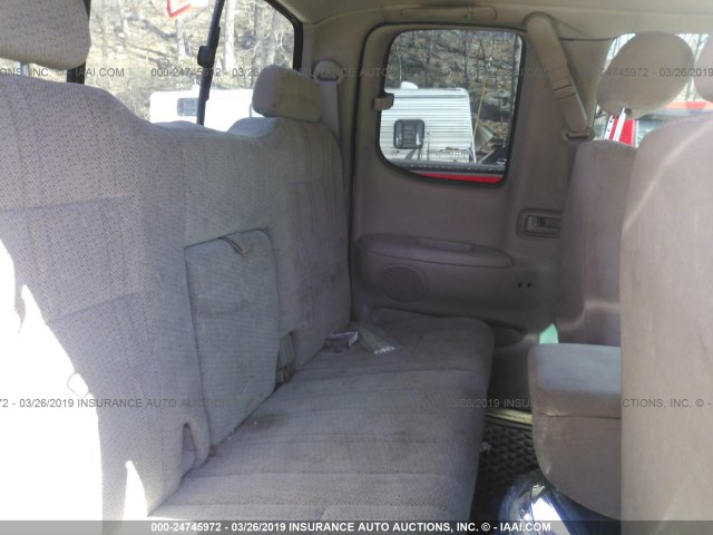 5TBBT44191S212560 - 2001 TOYOTA TUNDRA ACCESS CAB/ACCESS CAB SR5 RED photo 8