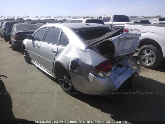 2G1WC5E3XD1182357 - 2013 CHEVROLET IMPALA LTZ SILVER photo 3