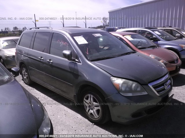 5FNRL38707B453290 - 2007 HONDA ODYSSEY EXL GRAY photo 1