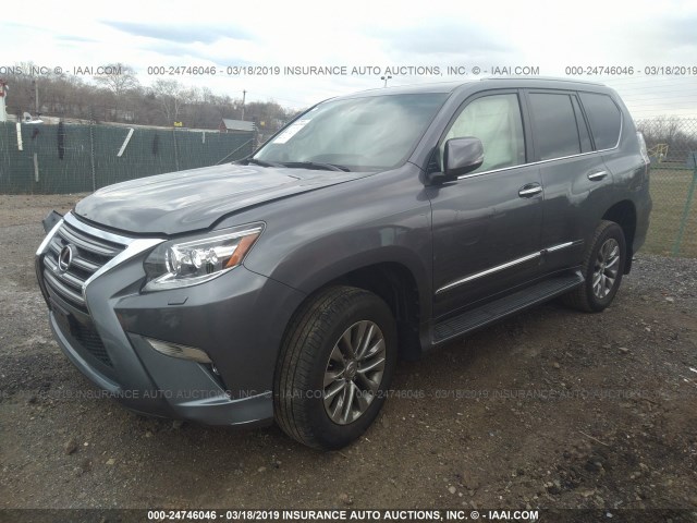 JTJJM7FX7H5159566 - 2017 LEXUS GX PREMIUM GRAY photo 2