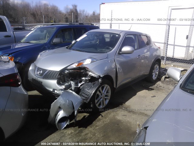 JN8AF5MR7CT108793 - 2012 NISSAN JUKE S/SV/SL SILVER photo 2