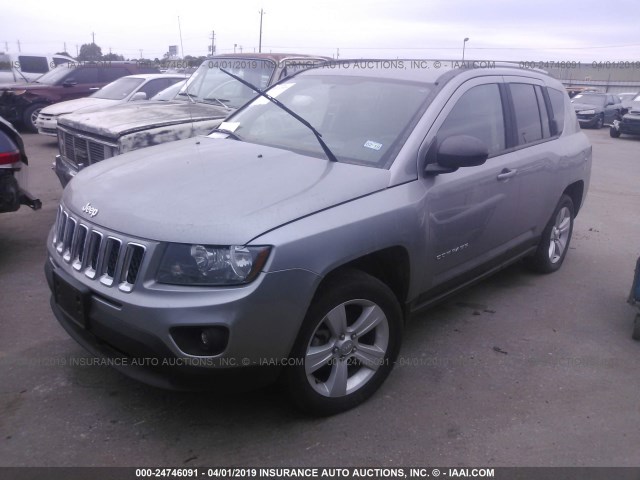 1C4NJCBA6GD524976 - 2016 JEEP COMPASS SPORT SILVER photo 2