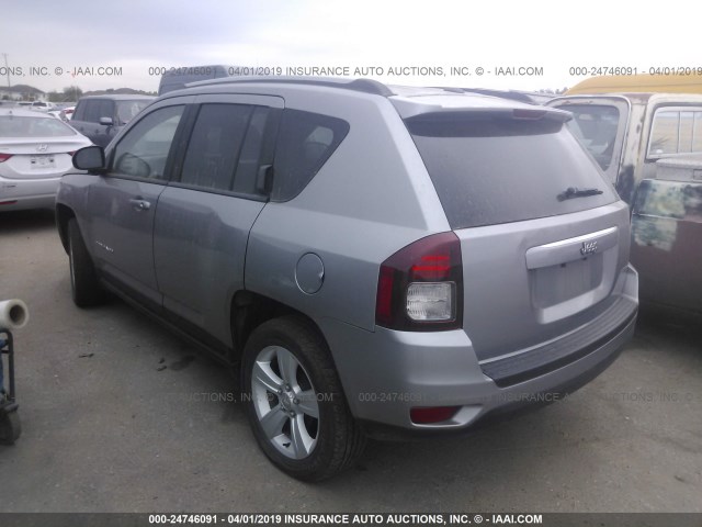 1C4NJCBA6GD524976 - 2016 JEEP COMPASS SPORT SILVER photo 3