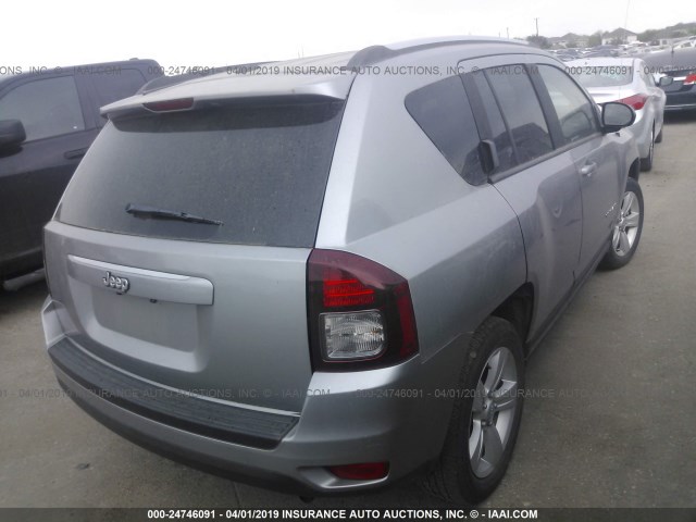 1C4NJCBA6GD524976 - 2016 JEEP COMPASS SPORT SILVER photo 4